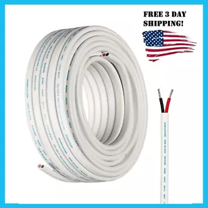 50 Ft, 14 Gauge AWG Electrical Boat Wiring Oxygen-Free Insulated Black and Red - Picture 1 of 4