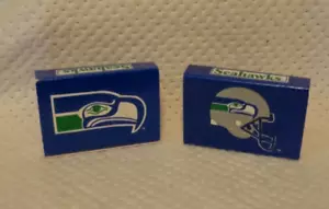 SEATTLE SEAHAWKS--2 SCATOLE DI FIAMMIFERI--NUOVE MAI USATE--TAGLIA 2X2 1/4" - Foto 1 di 1