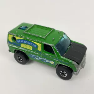 Vintage Hot Wheels 1977 Baja Breaker Green Van Hong Kong - Picture 1 of 10