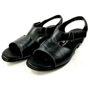SAS Womens Suntimer Sandals Sz 8.5 Black Tripad Comfort Ankle Strap $125 Euc - Picture 1 of 12