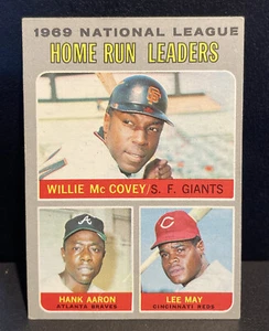 1970 Topps Set-Break # 65 NL Home Run Leaders/Hank Aaron McCovey May HOF - Bild 1 von 2