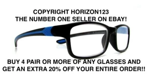 NEW~Foster Grant SCOOTER🔵Blue Reading Glasses+Soft Case+FREE SHIP-Pick Strength - Picture 1 of 7