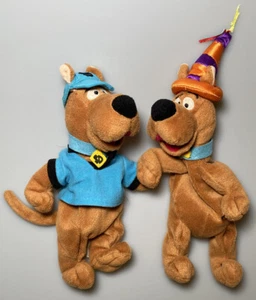 SET Vintage Scooby-Doo Plüschpuppen Hanna-Barbera Stofftier Beanie Mützen 8 Zoll Stofftiere - Bild 1 von 2