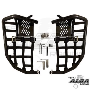 Yamaha Raptor 250 250R 125 125R Nerf Bars Pro Peg Alba Racing Bk bk 192 T7 BB - Picture 1 of 4