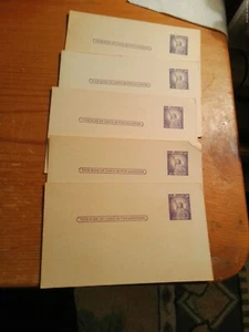 5 - UNUSED 3c STATUE OF LIBERTY STAMPED POSTCARDS - Picture 1 of 3