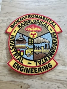 USAF AIR FORCE BIO-ENGINEERING RADIOLOGY ENVIRON INDUSTRIAL EMBROIDERED PATCH. - Picture 1 of 6