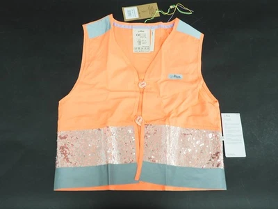 New! GOFLUO Gloria Bodyglower Reflective Vest Kids Size 7-9Y Pink Coral High Vis - Image 1 of 4