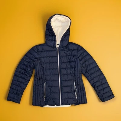 Weatherproof Womans Blue Puffer Down Winter Jacket Full Zip Outdoor - Size Large - Image 1 of 4