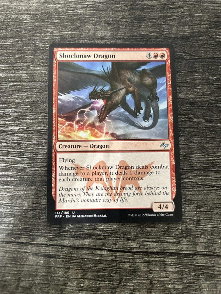 MTG 1x Shockmaw Dragon x1 LP Fate Reforged - Image 1 of 1