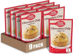 Betty Crocker Chocolate Chip Muffin Mix, 6.5 oz (Pack of 9) - Picture 1 of 1