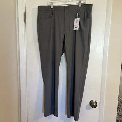 Pantalones deportivos Penguin para hombre talla 38x32 rectos rendimiento de golf grises 5 bolsillos nuevos con etiquetas Foto 1 de 4