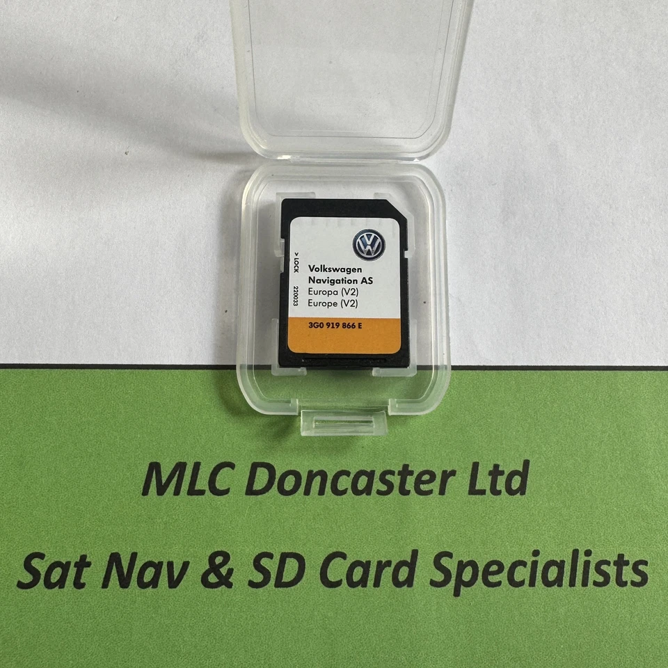 Genuine Volkswagen V2 Satellite Navigation SAT NAV SD Card 3G0 919 866 E - Image 1 of 1