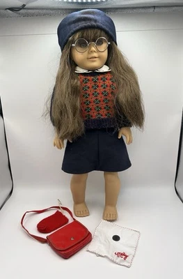 美国女孩历史娃娃 18 英寸 Molly Retired Pleasant Company 眼镜钱包 — 第 1/4 张图片
