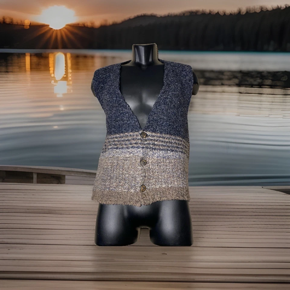 Irelands Eye Wool  Sweater Vest Mens Medium Made In Ireland - Image 1 of 4