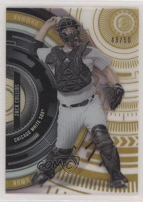 2017 Bowman High Tek Pattern 1 Circles Gold Rainbow /50 Zack Collins #BHT-ZC - Image 1 of 2