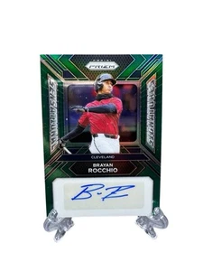 2024 Panini Prizm Baseball Brayan Rocchio Sensational Signatures Auto Green - Picture 1 of 2