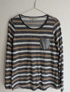 Comma Strickshirt Gr. 34, gestreift - Bild 1 von 2