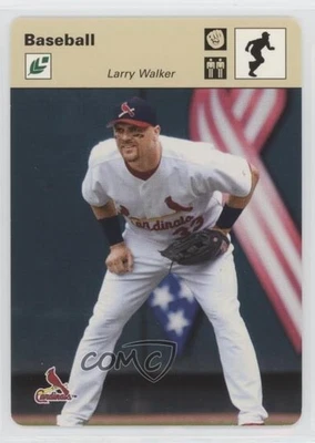 2005 Leaf Sportscasters Tan Running Glove /20 Larry Walker #26 HOF - Image 1 of 2