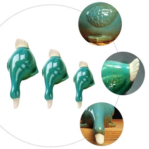 3 piezas adornos de cerámica para patos decoración del hogar decoración del hogar patos estatuillas - Imagen 1 de 12