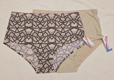 Cheek Boss X PopFit Women 2PC Seamless No Show Mid Rise Brief Panties-(3XL)NEW - Image 1 of 4