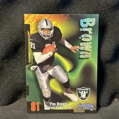 TIM BROWN RAVE #131 in 1998 SKYBOX THUNDER #038/150 - Image 1 of 4