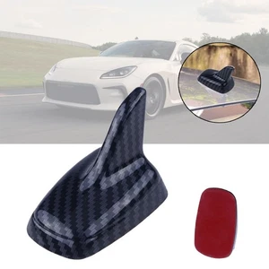 Antena de techo de aleta de tiburón de fibra de carbono para automóvil decoración aérea falsa accesorios universales - Imagen 1 de 12