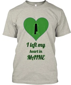 Camiseta I Left My Heart In Maine Hecha en EE. UU. Talla S a 5XL - Imagen 1 de 1