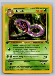 Pokémon TCG Arbok - Fossil - 1st Edition - Picture 1 of 2
