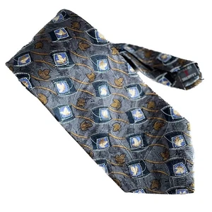 Corbata fina vintage Robert Talbott con estampado de hojas 100 % seda 4" w - Imagen 1 de 5