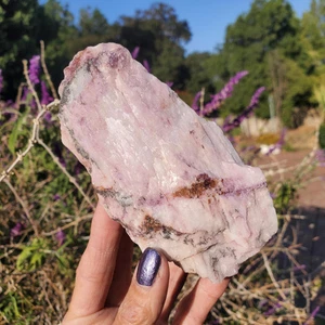 Roher Kunzit rosa Edelstein rosa lila Dendrit Stein Kristall 492 Gramm - Bild 1 von 15