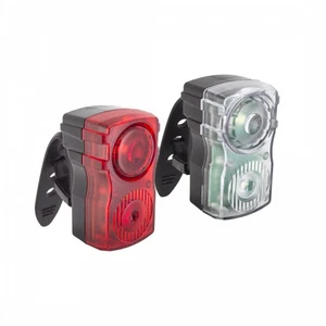 SUNLITE Jammer USB Combo Light Black Bicycle Rechargeable Front + Rear Set - Picture 1 of 1
