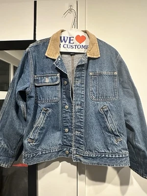 Chaqueta vaquera vintage años 90 Polo de Ralph Lauren con cuello de pana. M Foto 1 de 4
