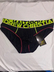 Andrew Christian CoolFlex Modal Active Briefs Men’s XL Show It Black NWT NEW - Picture 1 of 3