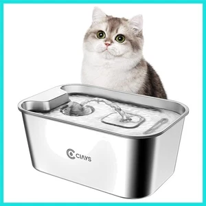 Fuente de agua para gatos 61 oz/1,8 L dispensador automático de tazón de agua para perros... - Imagen 1 de 8