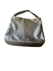 Bolso de Hombro Hobo Kooba Cuero Negro Minimalista Motociclista Dinero Antiguo - Imagen 1 de 5