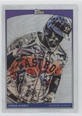 2022 Topps X Wave 2 Purple Rainbow Foil /25 Lauren Taylor Yordan Alvarez #39 - Image 1 of 2