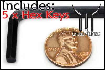5/32" Hex Tool / Allen Key - Qty 5 - 6150 Alloy Steel - Short Arm Wrench SAE - Image 1 of 2