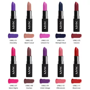 6 NYX Velvet Matte Lipstick - VMLS CM Wählen Sie Ihre 6 Farbe " Joy's Kosmetik - Bild 1 von 2