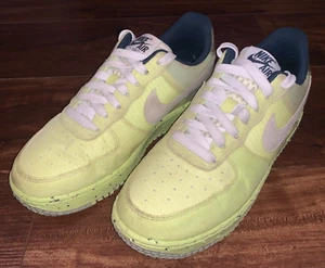 Nike Air Force 1 Mens Crater Light Lemon Twist Yellow DH2521-700 Shoes Size 7 - Picture 1 of 9