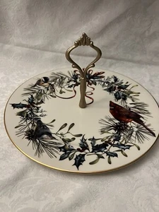 LENOX WINTER GREETINGS HANDLED SERVER BY CATHERINE MCCLANG 1997 - Picture 1 of 2