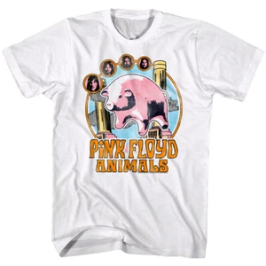Pink Floyd Animals Flying Pig Herren T-Shirt Rock Band Live Konzert Album Cover - Bild 1 von 5