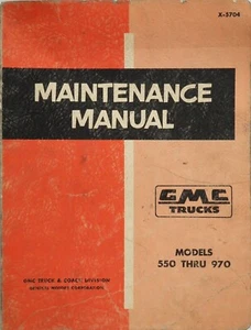 1957 1958 1959 GMC Truck 550 - 970 Shop Service Repair Manual Original - Picture 1 of 4