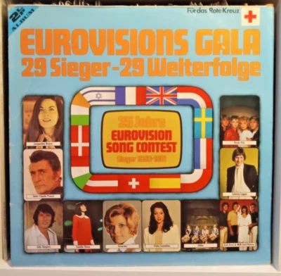 EUROVISION SONG CONTEST - THE BEST OF 80s ABBA Waterloo DANA LULU 2xLP VG+/VG+ - Image 1 of 4