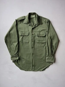 Vintage 80s Australian Army AGCF VIC 1987 Green Shirt Size 41/84 or L - Picture 1 of 6