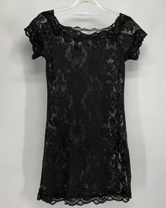 Victoria’s Secret Small Black Lace Dress Babydoll Sheer Romantic Goth Witchy - Picture 1 of 7