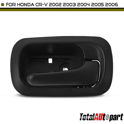 Manija de puerta interior negra para pasajero trasero derecho Honda CR-V 2002 2003-2006 Foto 1 de 4