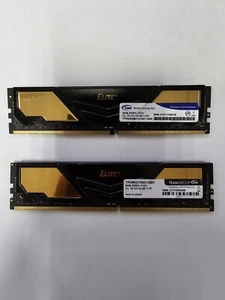 Team Group Elite 16GB (2x 8GB DDR4 2133) Desktop Memory TPD48GM2133HC15BK - Picture 1 of 2