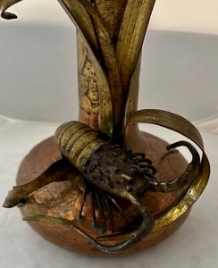 bronze art nouveau vase antique - Picture 1 of 7
