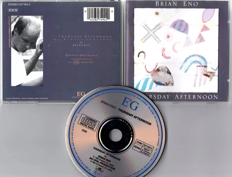Brian Eno CD THURSDAY AFTERNOON 61-Minute Version © 1985 West Germany 827 494-2 - Bild 1 von 1