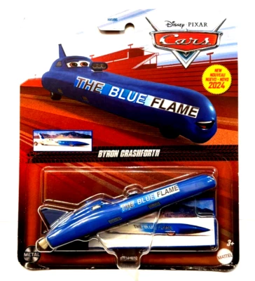 Disney Pixar Cars 1/64 Byron Crashforth The BLUE FLAME Rocket Car Custom Decals - Image 1 of 4